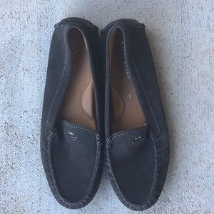 Coach shoes Amber suede slip on loafer flat shoes